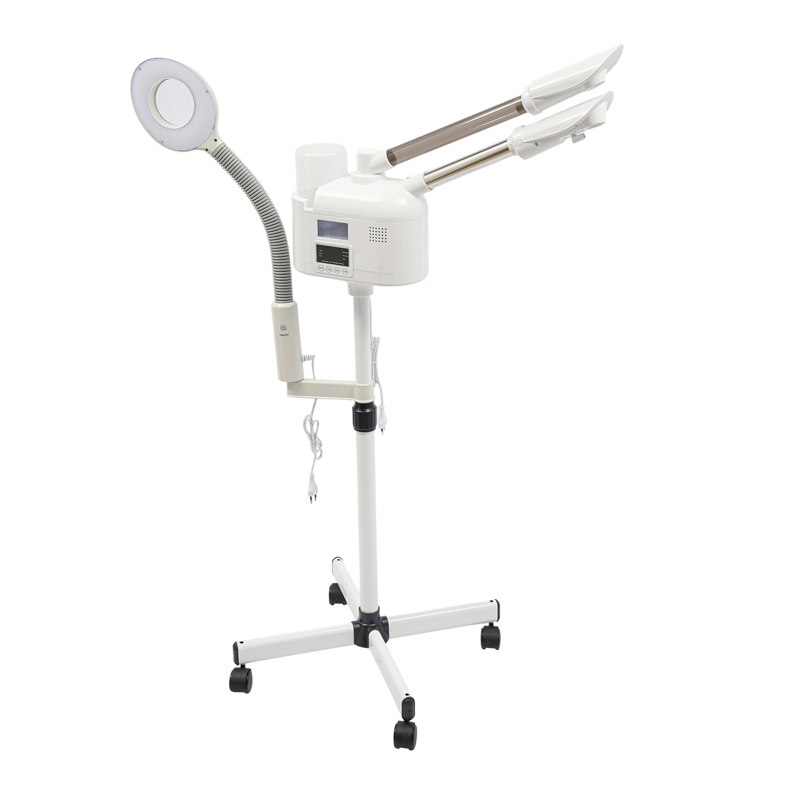 Gesichtsdampfer Professioneller 3 in 1 Bedampfer Kosmetik mit LED Lupenleuchte Facial Steamer Gesichtsdampfgerät für Salon oder Zuhause (650W)