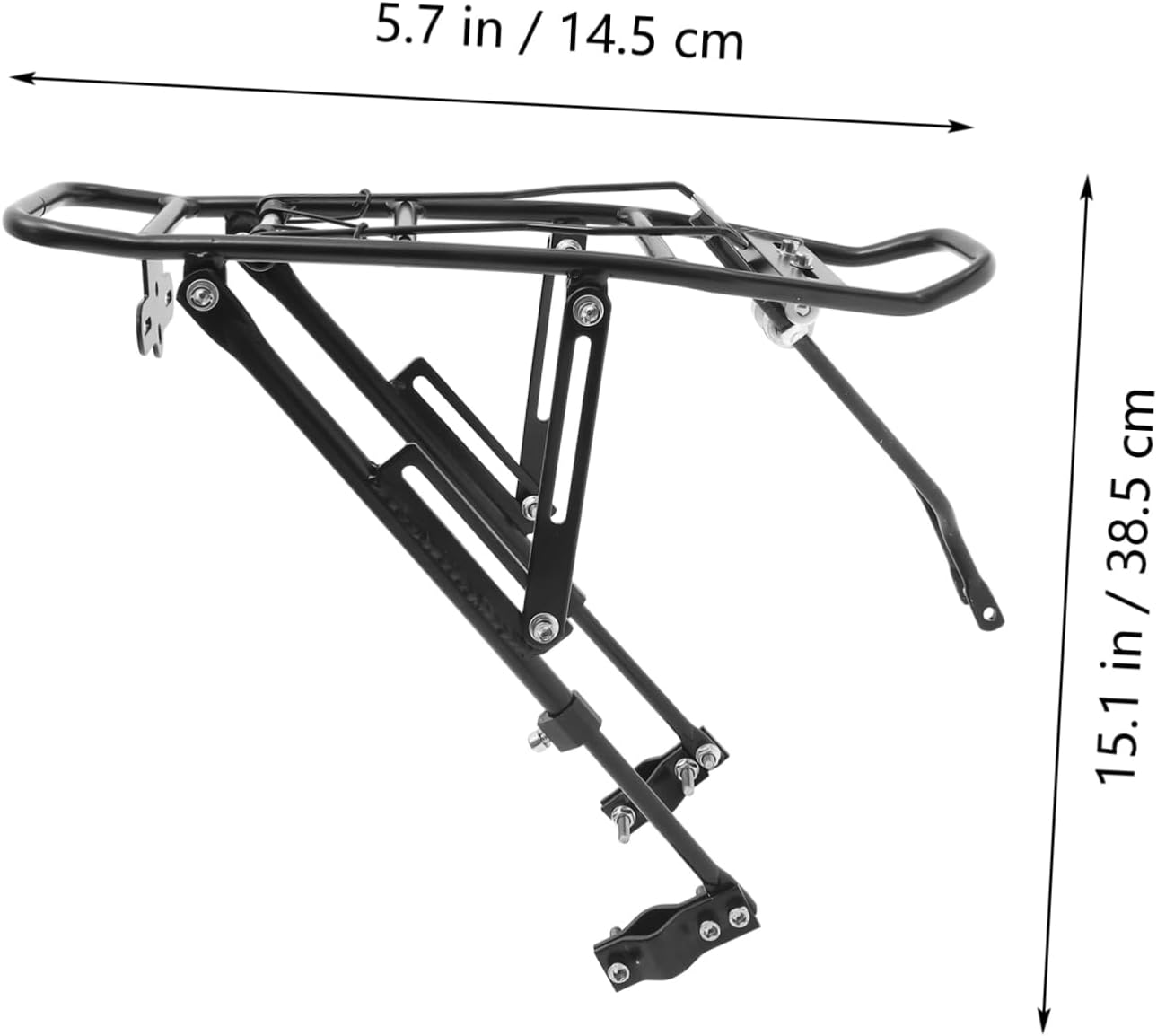 Wakauto Rack Rear Aluminum Alloy Bike Cargo Rack Luggage Carrier for Bikes Easy to Install Suitable for Most