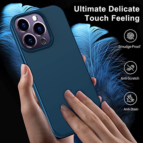 Nuoku Designed For Iphone 14 Pro Max Case, Built-In Heat Sink, Shock-Airbags Drop Protection, Excellent Grip, Scratch Resistant Phone Case 6.7 Inch (Dark Blue) #TOP5