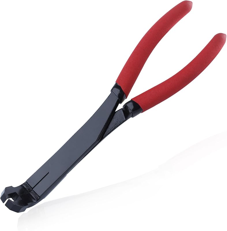 Alicates de anillo elástico para juntas en U en ángulo de 75 grados Alicates para quitar pasadores de empuje | Para camiones, automóviles, equipos y ATV/UTV automotrices y de servicio mediano, alicates de pasador de empuje para uso con vehículos de clase 1 a 5