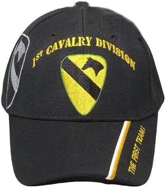 MWS The First Team 1st Cavalry Division Embroidered Cap - Officially Licensed Military Hat, Black - View #8
