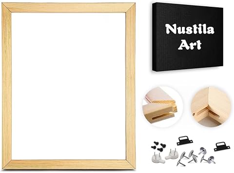 DIY Canvas Stretcher Bars - 8x10 Inch Wooden Frame Kit for Oil Paintings, Prints & Posters