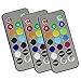 Produktbild com-four® 3X IR Fernbedienung ohne Controller zur Steuerung von RGB LED-Streifen - Funk Controller ist erforderlich! (Fernbedienung - 3 Stück)