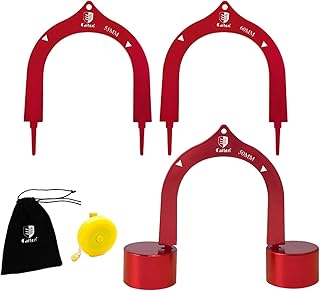 Fancyes 3x Portões de Putting de Golfe, Portões de Putter, Meta de Putter Leve Portátil de Liga de Alumínio, Acessórios de Golfe para Suprimentos de Prática