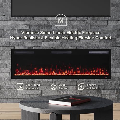 Modern Ember Vibrance Fireplace in Living Room Setting