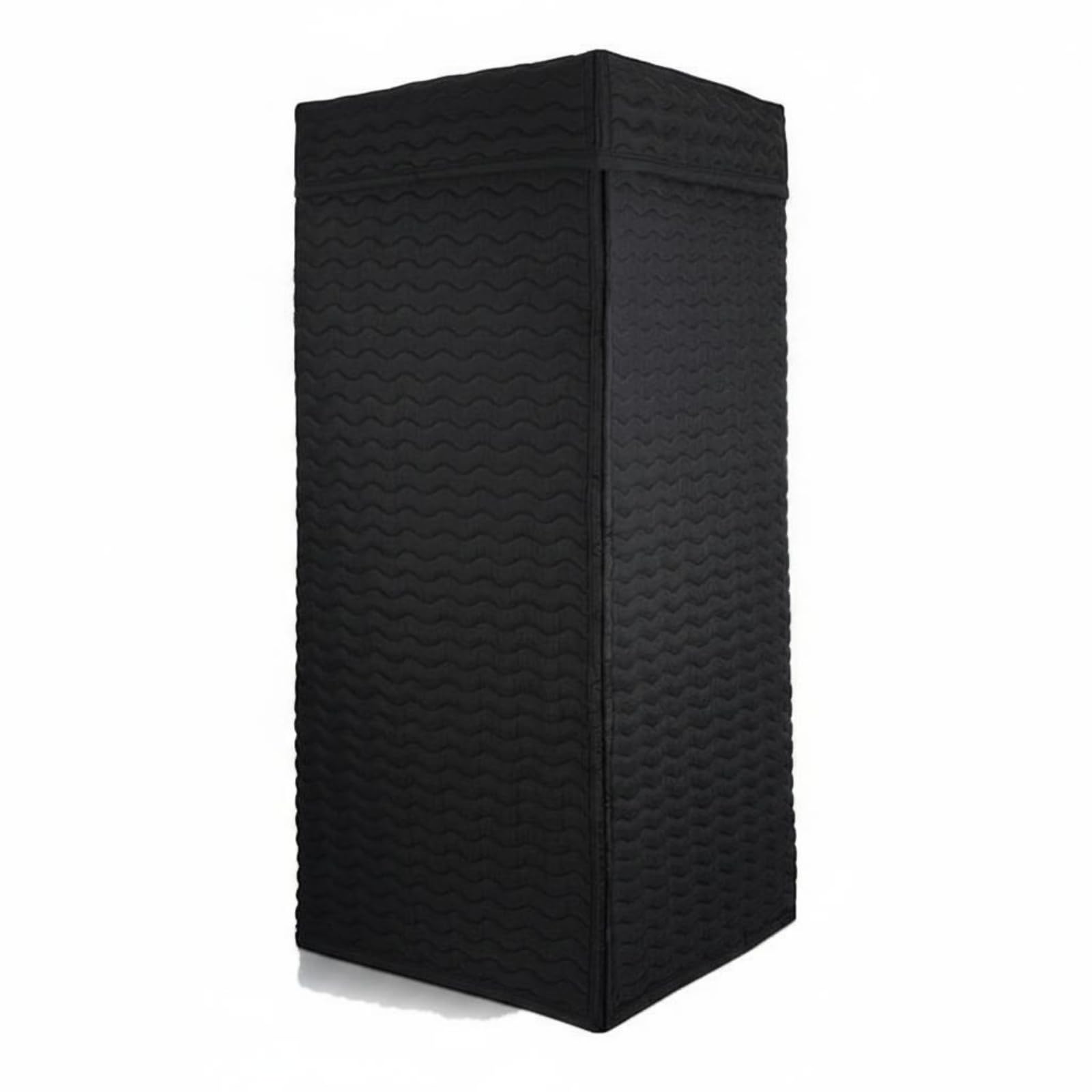 Cabine Vocale Portable Capitonné Cabine Insonorisée Texturé Matériel Audio pour Podcasteurs, 110 110 200cm