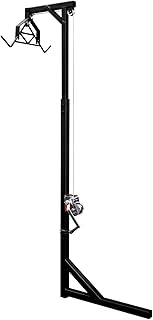 Adjustable Deer Hoist - 500 lbs Load Capacity, 360Â° Rotation, 74-102 inch Adjustable Height - Sturdy Steel Construction, Smooth Rollers, Ideal for Outdoor Hunting and Lifting Activities