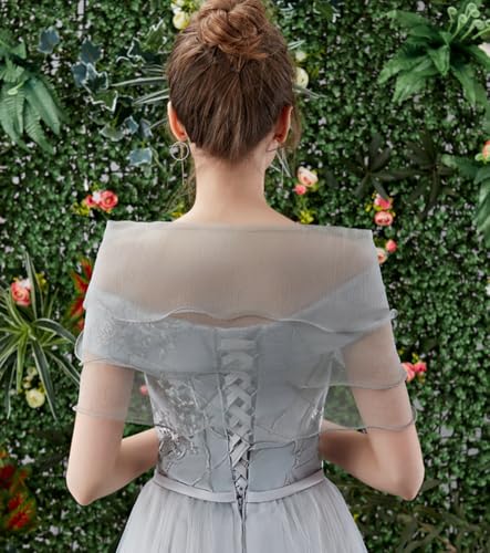 Sheer Shawls and Wraps for Evening Dresses Lightweight Bridesmaid Wedding Cape Coat Fashion Scarves Cover Up Summer3
