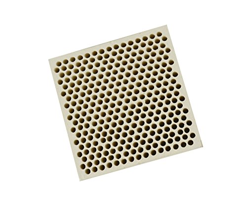 Honeycomb Ceramic Block Square w/ 294 Holes (2 mm Diameter) 50 mm x 50 mm x 20 mm Jewelry Soldering Tool