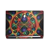 MightySkins Carbon Fiber Skin Compatible With Alienware M17 R5 (2022) Full Wrap Kit - Fabric Fractal | Protective Durable Textured Carbon Fiber Finish | Easy To Apply & Change Styles | Made in the USA