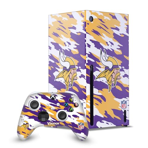 Enveloppement Xbox Series X NFL Vikings protège votre console avec ce kit de skins complet camou