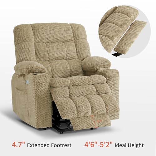 Image of MCombo Small Dual Motor Power Lift Recliner Chair for Petite Elderly, 7893