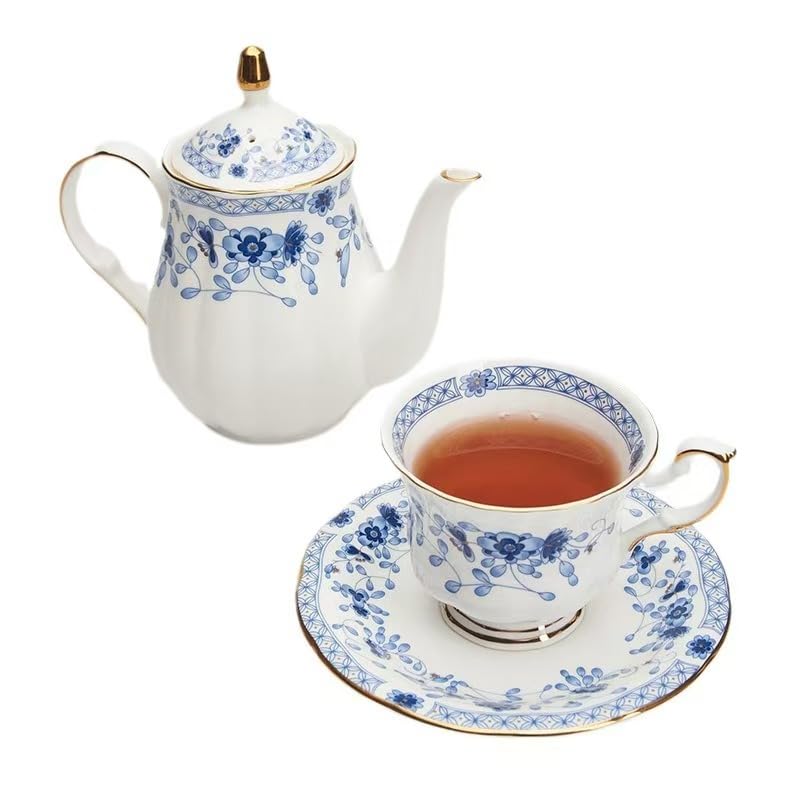 Service à café en porcelaine Qinghua pour sublimer vos brunchs du dimanche