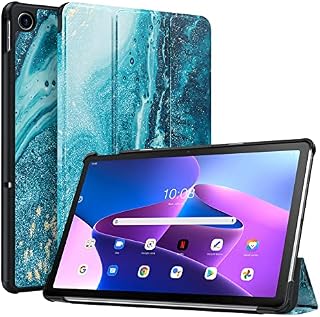 TiMOVO Protective Case for 10.6 Inch Lenovo Tab M10 Plus 3rd Gen 2022, Tri-Fold Flip Smart Case, Ultra Slim & Lightweight Stand Cover Hard Back Case, Gilding
