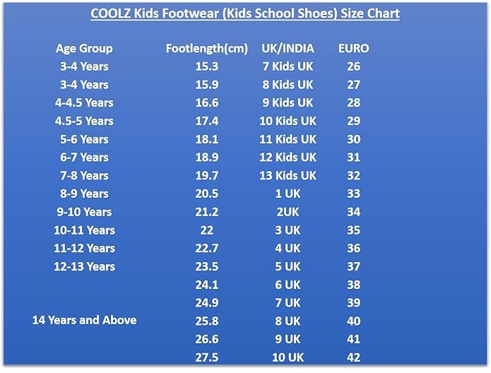 Image of Coolz Boys Black Formal Uniform School Shoes Derby (V)