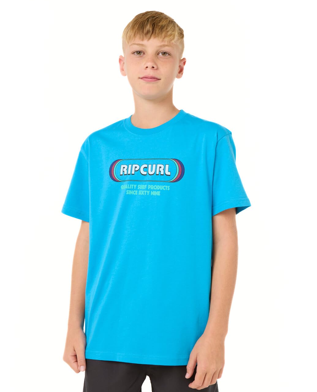 RIP CURL Relaxed Fit Short Sleeve T-Shirt Maglietta a Maniche Corte con vestibilità Ampia Bambini e Ragazzi