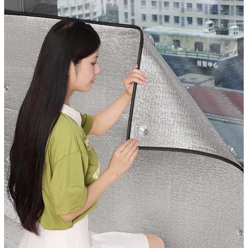 Película Blackout Total para Ventanas,Película Aislante De Aluminio 8mm,Película De Ventanas Reflectante,Lámina Privacidad,Película Protección Solar para Ventanas De Cristal,W×H-100x250cm/39 * 98in