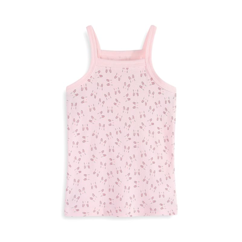 Image of 5-Pack Girls' Camisole Tank Tops 100% Cotton Shrink Resistant Secure Straps for Toddler Girls Ages 2-8