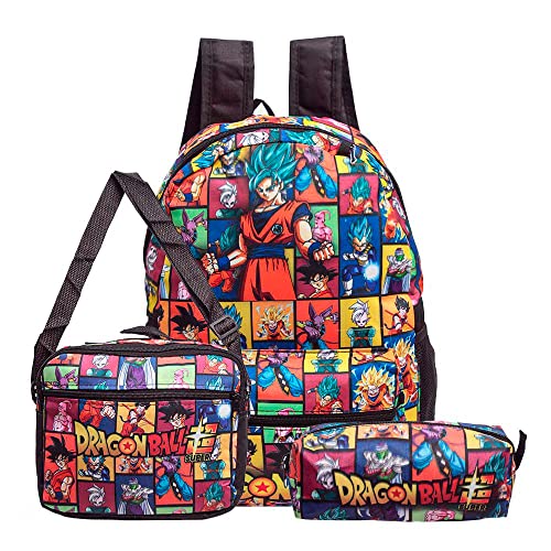 Kit Mochila de Costas + Lancheira Térmica + Estojo Escolar Personagem Infantil