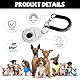 OUDQFCJ 3-teiliges Hundetrainings-Clicker-Set, Trainingswerkzeug-Set, Clicker-Hundepfeife mit Armband für professionelles Haustiertraining, zum Training (Schwarz, Blau, Weiß)