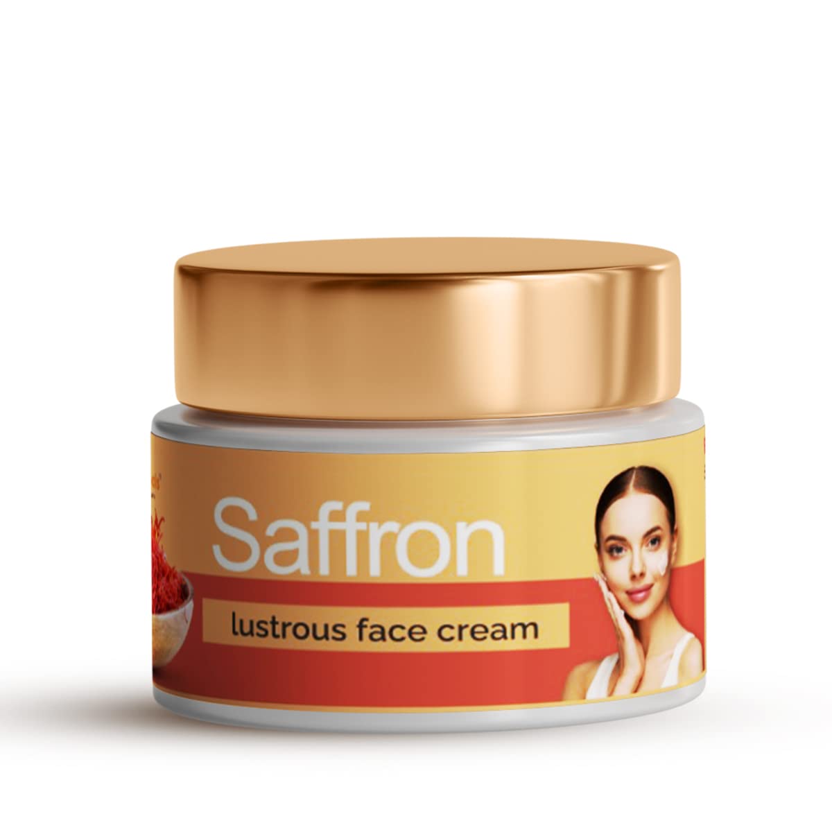 Happy Herbals Saffron Face Cream - Brightening & Soothing, Moisturising Cream 40g