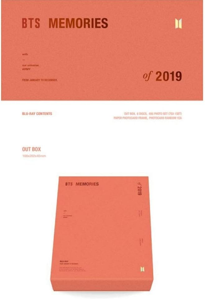 BTS Memories of 2019 Bluray (Incl. Weverse Shop Gift : BTS Memories of 2019 Puzzle, Random Transparent Photocards Set)
