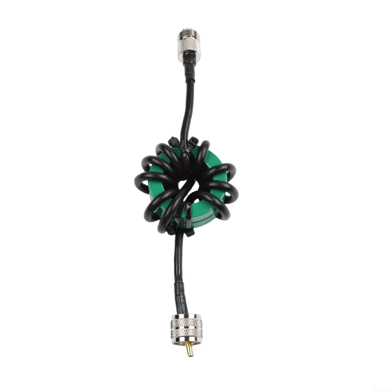 HF Kurzwellen Choke Balun 1:1 mit Nickel Zink Ferritkern, 1.8-50 MHz, 350W Dauerlast für FT8/Amateurfunk, RG58 Kabel, reduziert USB-Störungen(50mm Green)
