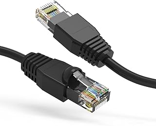 Beszin Cat6A UTP Ethernet Network Cable Booted 24AWG 550MHz, Patch Cable, 10Gigabit High Speed LAN Ethernet Cable