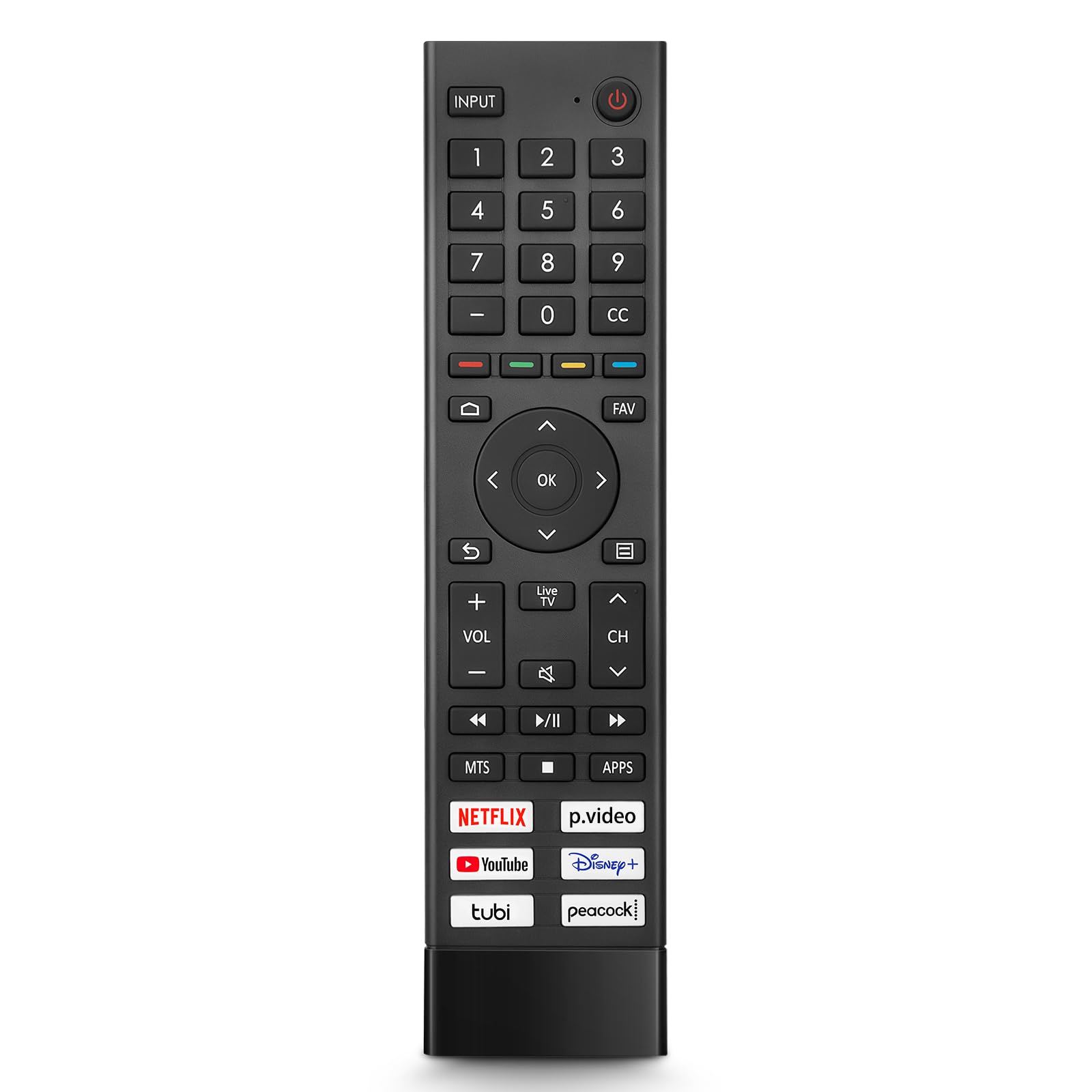 Replacement for Hisense Smart TV Remote Control,Universal for Hisense 4K UHD Android Smart TVs (Not for Google & roku TV)