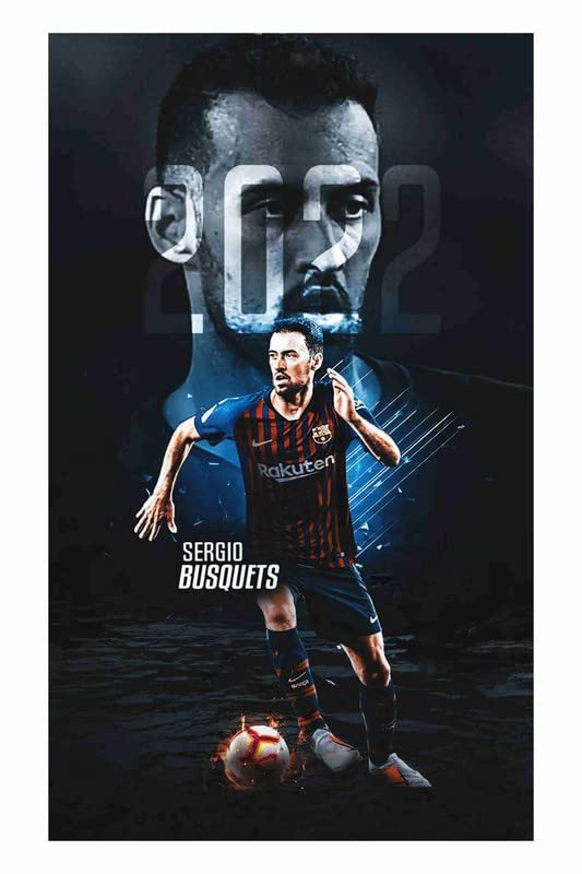 Baldau Prints Sergio Busquets Footballer Wall Poster For Room