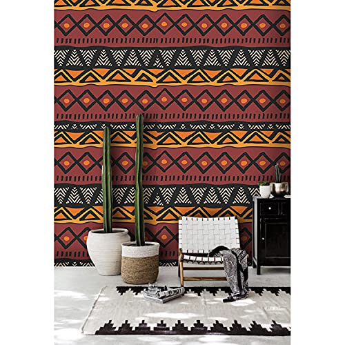Papier peint en latex durable motif ethnique africain grand format 104x70cm