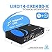 OREI 1x4 HDMI Extender Splitter HDBaseT 4K, Multiple Over Single Cable CAT6/7 4K@60Hz 4:4:4 HDCP 2.2 With IR Remote EDID Management, HDR - Up to 400 Ft - Loop Out - Low Latency - Full Support