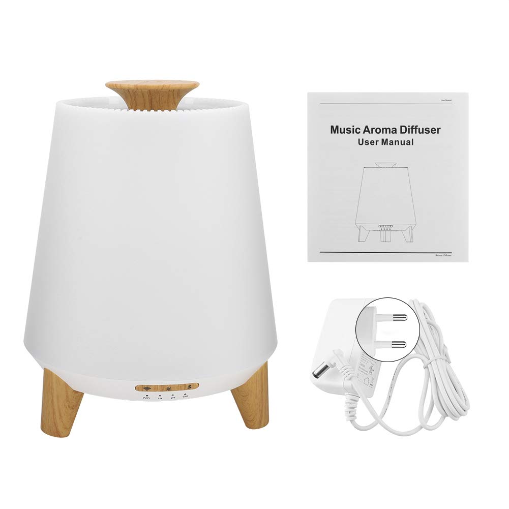Diffusore di Oli Essenziali, umidificatore ad ultrasuoni WiFi Smart con 7 luci LED Colorate, 2 modalità di Illuminazione e 2 modalità di nebulizzazione, Compatibile con Alexa e