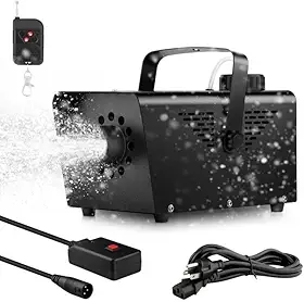 Máquina de fazer neve falsa de 800W: Máquina de neve artificial por controle remoto sem fio - Máquinas de fazer neve falsa portátil para ambientes externos, palco interno, quintal, casamento, férias