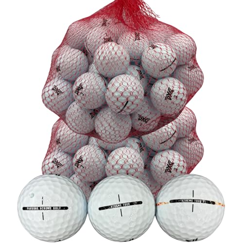 Golf Ball Planet Recycled Used Golf Balls Xtreme Tour Mix for PXG (5A/Mint, 100 Pack, White)