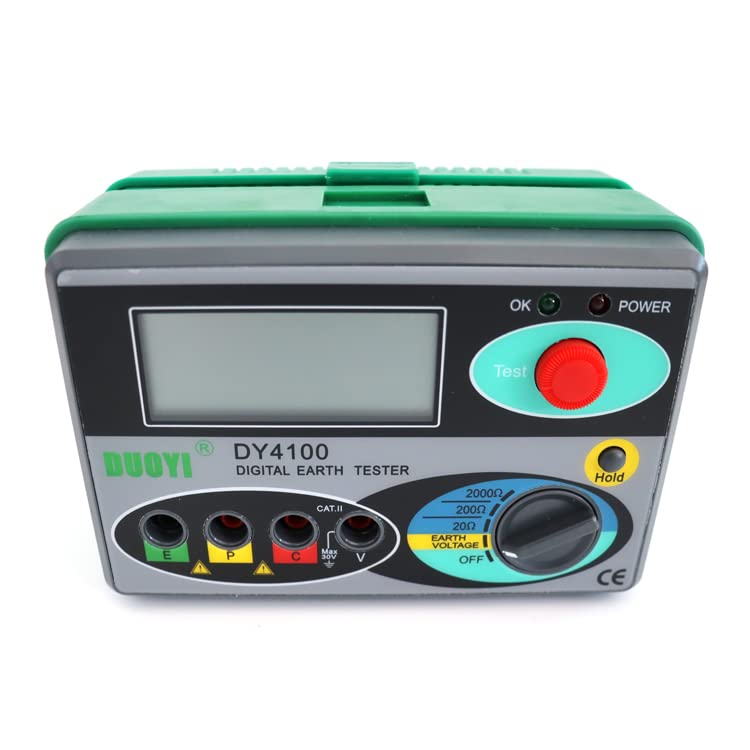 DY4100 Digital Multimeter Earth Resistance Tester Ground 0-2000 Ohm Meter Resistance Tester