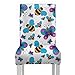 Protezione per sedia da pranzo Cartone animato infantile Farfalla carina Ape Protezione per sedia da pranzo Poliestere elasticizzato Coprisedile lavabile rimovibile Sedia per cucina domestica Ristora