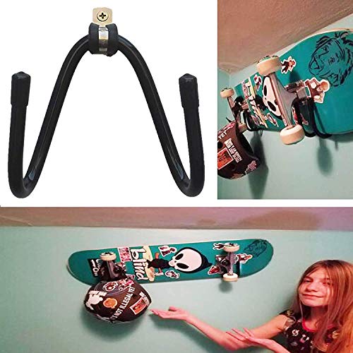 AUXPhome Universal Skateboard Wall Hanger Wall Storage Clip Skateboard Wall Rack Wall Mount - for...