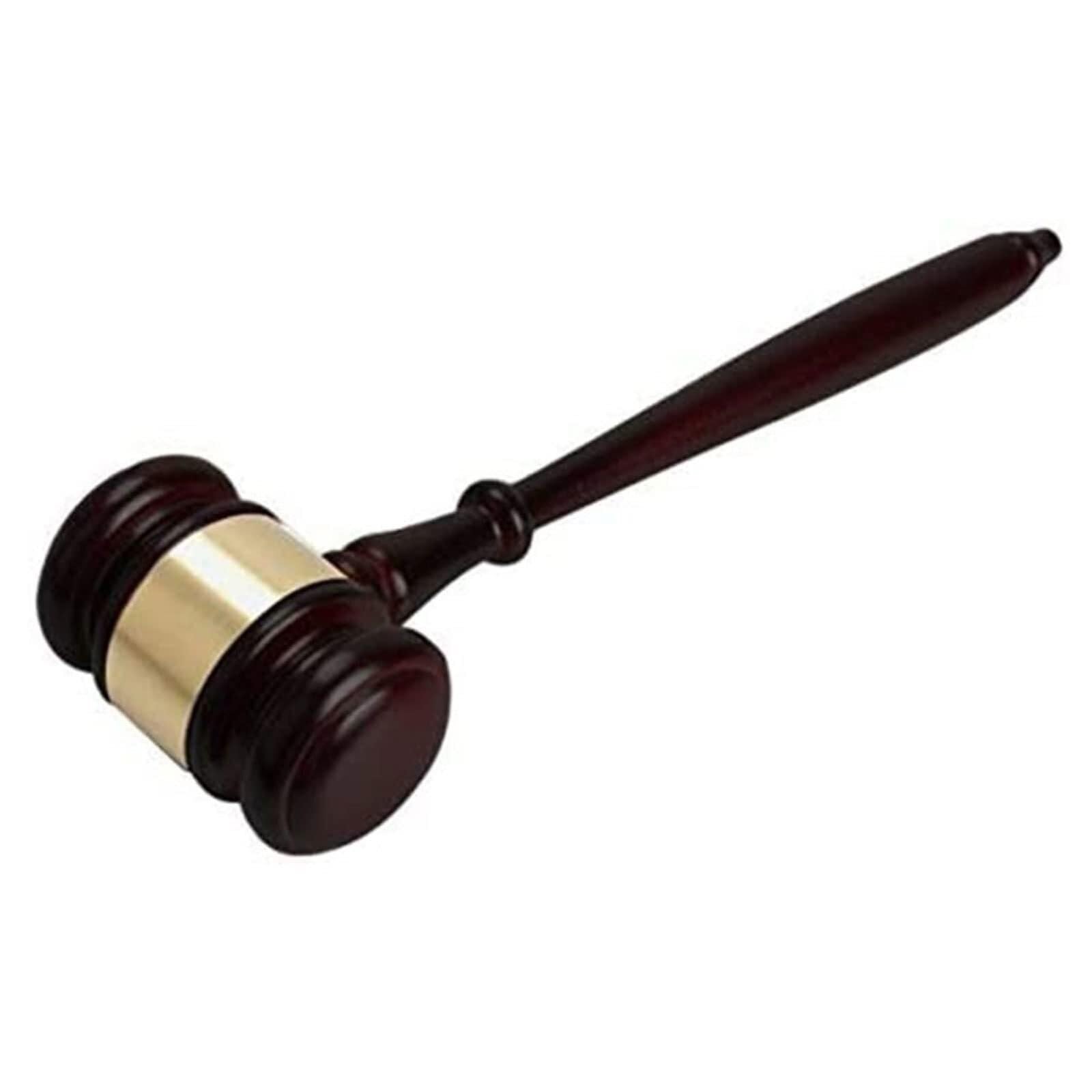Martillo de subasta de madera decorativo mazo de juez y corte artesanal