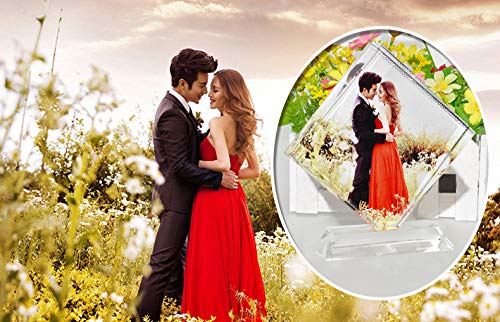 名入れ対応 水晶 ガラス オーダーメイドフォトフレーム 写真立て 誕生日 結婚式 楽天市場】名入れ クリスタルフォトフレーム 写真立て ガラス フォト