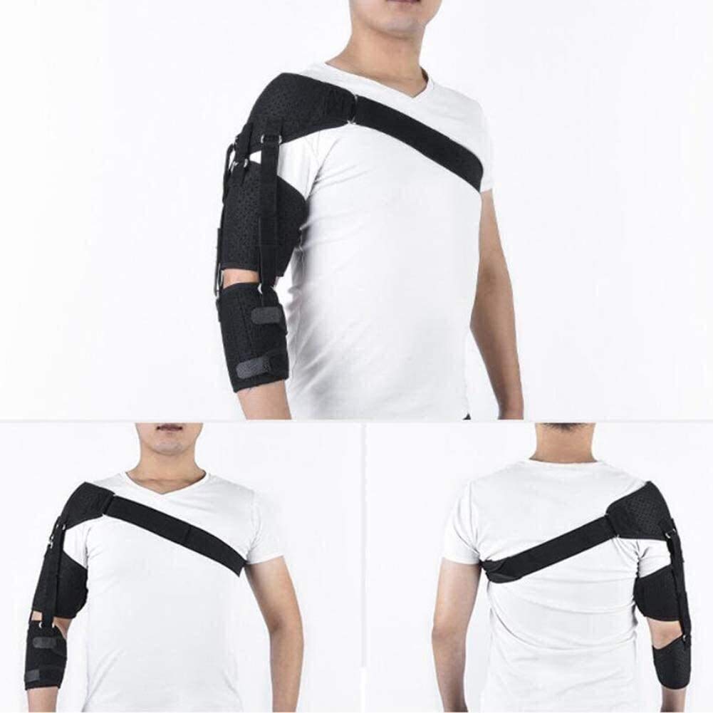 Soporte de hombro ajustable, inmovilizador de hombro con cabestrillo para accidente cerebrovascular, hemiplejia, subluxación, alivia el dolor de hombro, articulación AC, manguito rotador fác