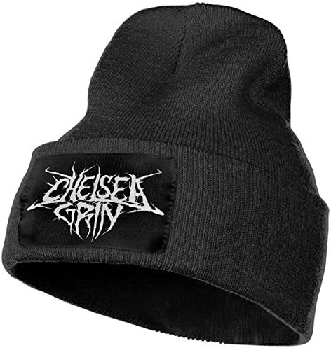 Chelsea Grin Deathcore Band Knit Hats Beanie Hat Warm Winter Unisex Skull Cap with Lining Black
