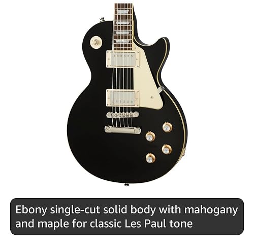 Amazon.com: Epiphone Les Paul Standard 60s, Ébano : Instrumentos