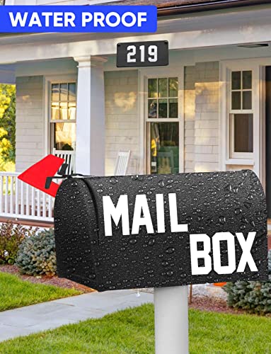 Seloom 148 Pcs Reflective Mailbox Numbers And Letters Stickers Decals,4" X 7 Set Number 0-9 And 4" X 3 Set Alphabet Letter For Outside Indoor,Vinyl Self-Adhesive Waterproof Door House Address Stickers #TOP2