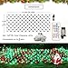 Lovelite 240 LED Net Lights, 35 Colors Changing Christmas Net Lights Outdoor Clear Wire, 14.8ft x 5ft Connectable Easter Mesh Lights for Bushes Christmas Tree Holiday Wedding Party Hedge Patio Decor