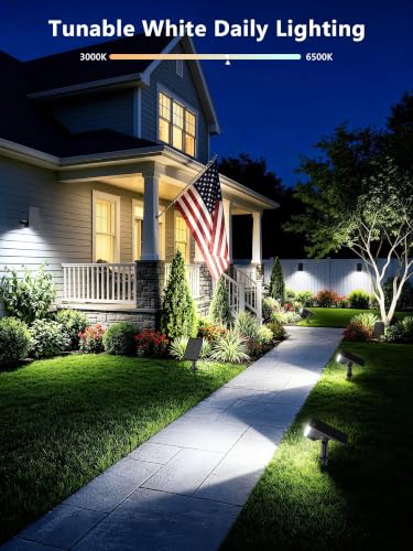 Image of Brizled Solar Halloween Spotlight Outdoor, Smart LED Landscape Light, RGBCW