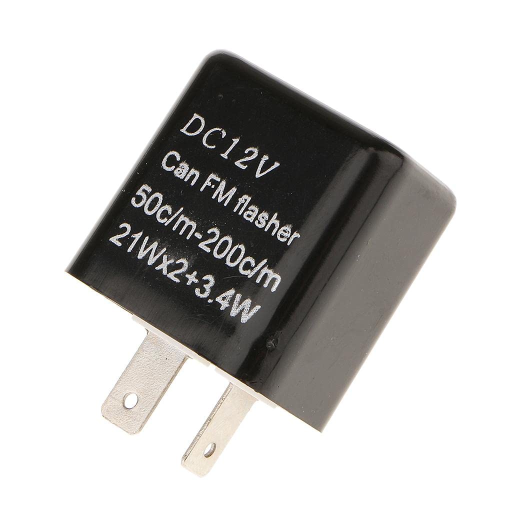 2Pin Electronic Flasher Relay Fix for LED Turn Signal Lamps Hyper Flash 12V-image-24
