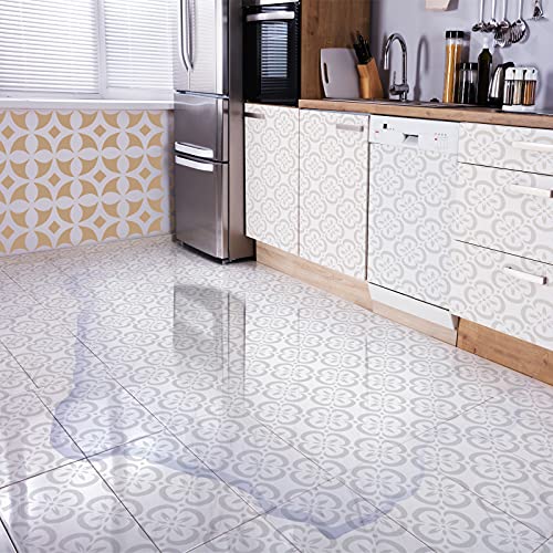 9 Pieces Floor Stencils Wall Stencils For Painting, Large Tile Stencils For Painting Walls Concrete Floor Stencils Drawing Pattern Templates Kit In 9 Styles (Simple Style,12 X 12 Inch) #TOP3