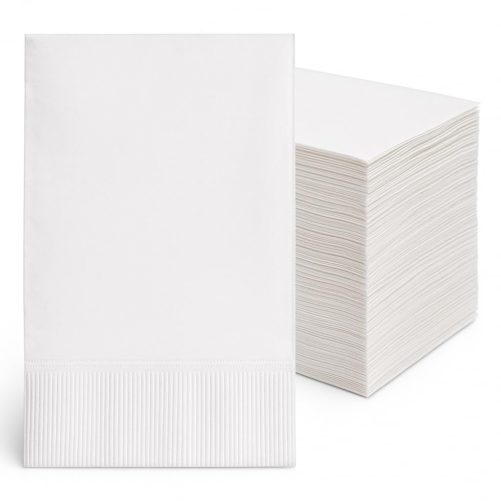 Bell Marque 300-count white dinner napkins pack | Mubboo