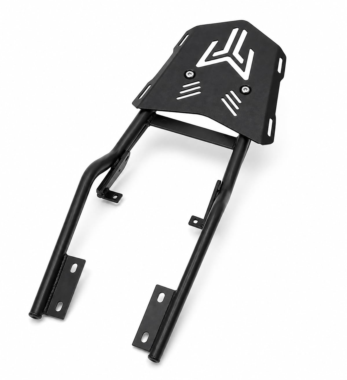 Yamaha MT15 Motorcycle Top Rack Complete Kit with Support Frame | Rear Bike Luggage Carrier Plate with Mounting Angle Set | Heavy Duty Metal Touring Rack Compatible with Yamaha MT-15 | Matte Black-image-31